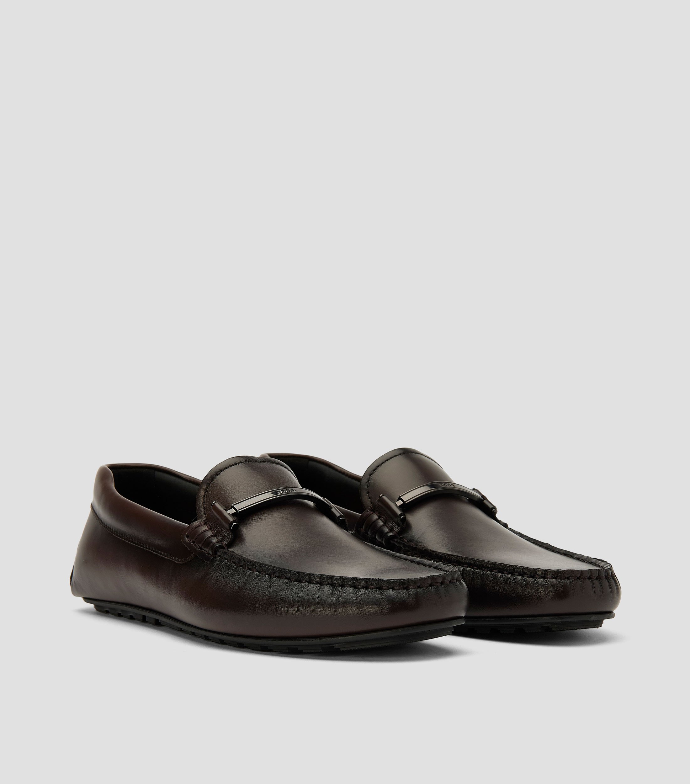 Mocasines de piel con herrajes de la marca Hombre